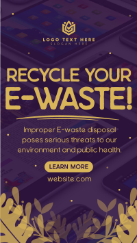 Recycle your E-waste Instagram Story