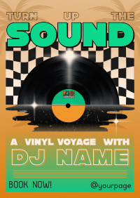 Nostalgic DJ Vinyl  Poster