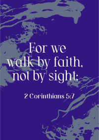 Walk by Faith Poster