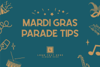 Mardi Gras Festival Pinterest Cover Design