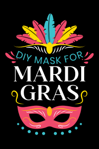 Celebrate Mardi Gras Pinterest Pin Image Preview