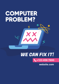 Computer Problem Repair Poster