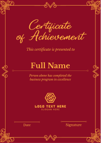 Elegant Certificate Flyer