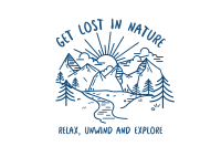 Lost In Nature Postcard Design