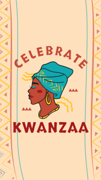 Kwanzaa African Woman Facebook Story