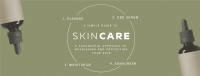 Minimalist Skin Care Routine Facebook Cover Design