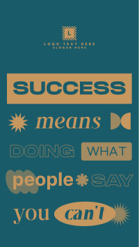 Quirky Success Quote Instagram Reel