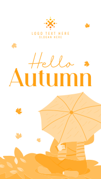 Hello Autumn Greetings Facebook Story Design