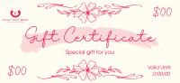 Aesthetic Gift Certificate example 3