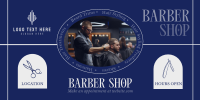 Rustic Barber Shop Twitter Post