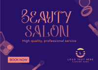 Beautiful Look Salon Postcard