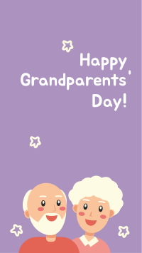 Grandparents Day Illustration Greeting Facebook Story