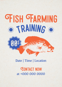 Fish Farming Training Flyer