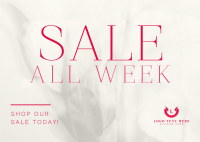 Minimalist Luxurious Sale Postcard Design