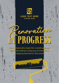 Renovation In Progress Poster