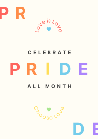 Pride All Month Flyer