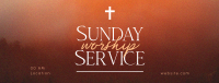 Blessed Sunday Service Facebook Cover Image Preview