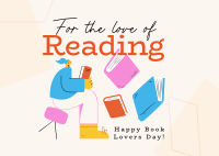 Book Reader Day Postcard