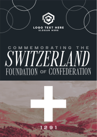 Switzerland Confederation Commemoration Flyer