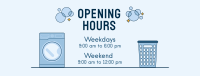 Laundry Shop Hours Facebook Cover