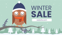 Owl During Winter Facebook Event Cover