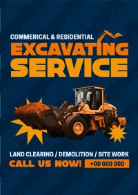 Professional Excavation Service  Poster