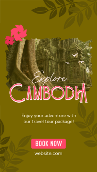 Cambodia Travel Tour Facebook Story