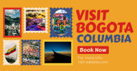 Travel to Colombia Postage Stamps Facebook Ad