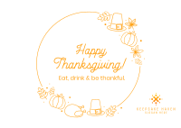 Thanksgiving Holiday Postcard Image Preview