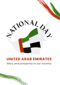 National UAE Flag Poster