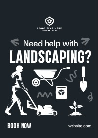 Flatlay Landscaping Service Flyer