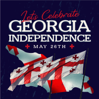 Let's Celebrate Georgia Independence Instagram Post