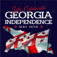 Let's Celebrate Georgia Independence Instagram Post Image Preview