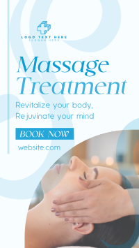 Simple Massage Treatment Facebook Story