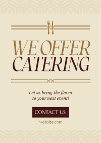 Luxurious Restaurant Catering Poster