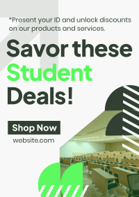 Agnostic Student Deals Poster