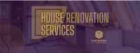 Sleek and Simple Home Renovation Facebook Cover Image Preview