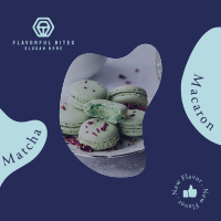 Matcha Macaron Instagram Post Image Preview