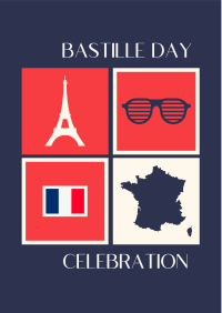 Tiled Bastille Day Flyer