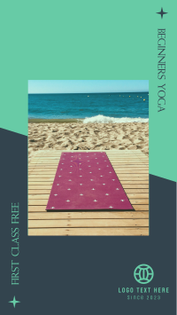 Yoga Class Beach Facebook Story