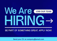 Corporate Hiring Postcard Design