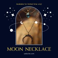 Moon Necklace Instagram Post Image Preview