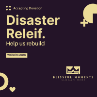 Disaster Relief Shapes Linkedin Post Image Preview