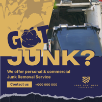 Junk Removal Service Instagram Post Design