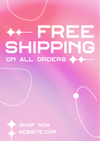 Minimal and Gradient Shipping Flyer