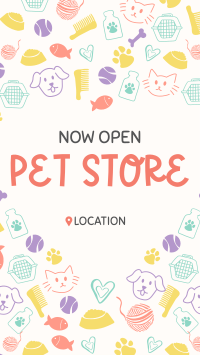 Pet Store Now Open Instagram Story