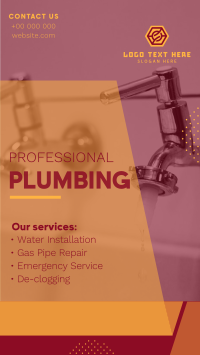 Professional Plumbing Facebook Story