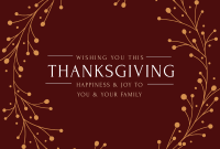 Thanksgiving Greeting Pinterest Cover