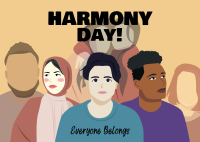 Harmony Day Celebration Postcard