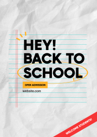 Back To School Notebook Flyer